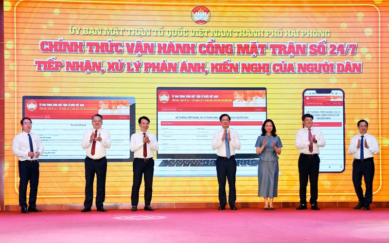 Cổng Mặt trận số 24/7 - Kênh kết nối tin cậy giữa Mặt trận với Nhân dân